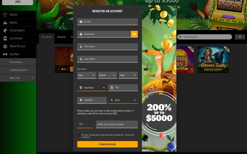How to Create an Account at Roo Casino