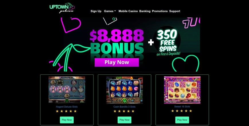 Uptown Pokies Casino   Welcome Bonus Up To 2500AUD