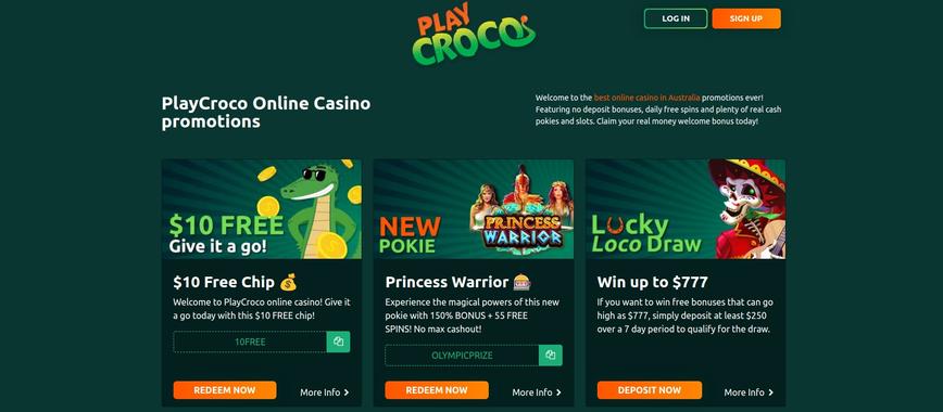 PlayCroco Casino Bonus