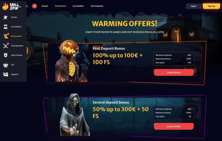 hell spin casino no deposit bonus