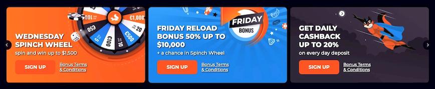 Spinch Casino Promotions